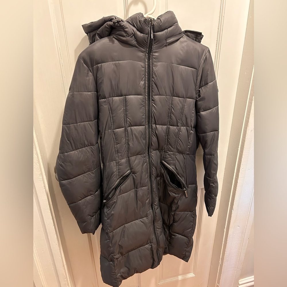 Michael Kors hooded down puffer long winter coat!
